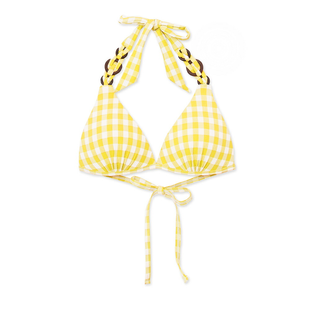 AIR SPACE カラフルチェックリングビキニ 赤 Sサイズ AIR SPACE