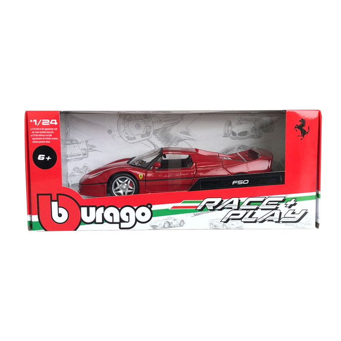 楽天市場】ミニカー 1/24 F50 フェラーリクローズド レッド : エアー