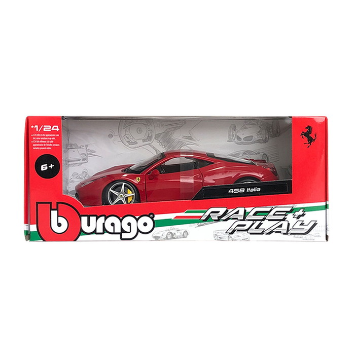 楽天市場】ミニカー 1/24 フェラーリ 458 イタリア レッド : エアー
