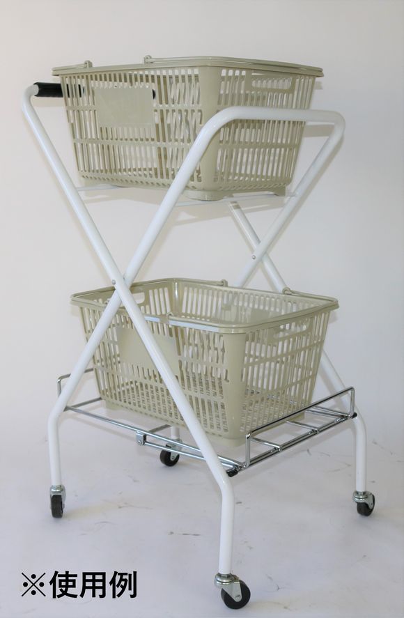 楽天市場】テニスボールキャリー折りたたみ式（カゴ無し） ホワイト