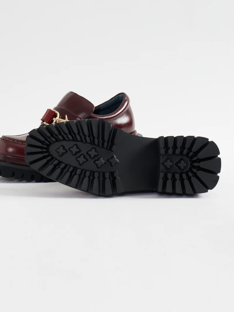 楽天市場】MANA マナ/ 551206 ダブルフックローファー 厚底ローファー