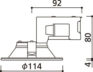 楽天市場】OD261892R オーデリック ダウンライト 埋込穴Φ100 白熱灯