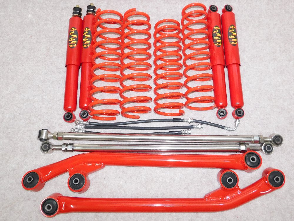 楽天市場】ジムニーjb23 2インチ リフトアップサス アームセット送料