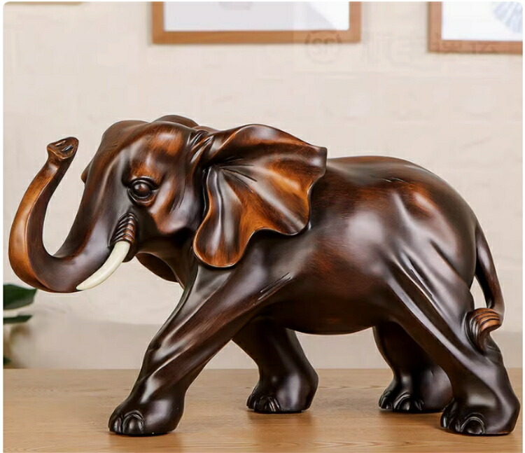 楽天市場】象置物 ゾウ彫刻 風水タイ象 癒し 置物 幸運 風水 幸福 象の