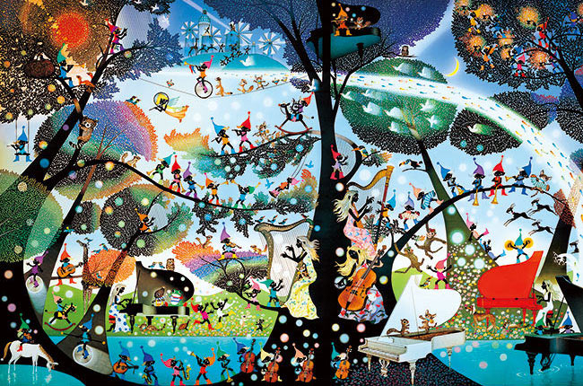 楽天市場】ジグソーパズル こびとの楽園(藤城清治) 1000ピース APP