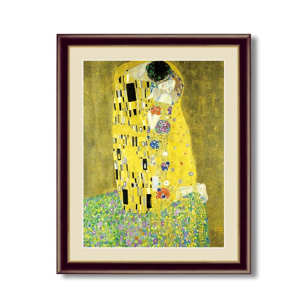 楽天市場】〔 世界の名画 〕 世界的作家 クリムト 「接吻」 絵画額