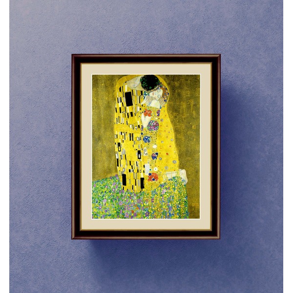 楽天市場】〔 世界の名画 〕 世界的作家 クリムト 「接吻」 絵画額