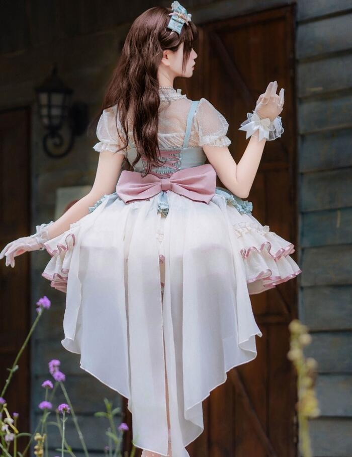 楽天市場】新作 ゆめかわいい ロリータ ドレス ミニ丈 ジャンパー