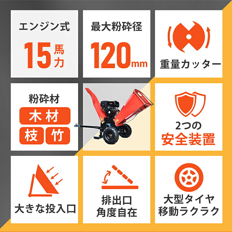 楽天市場】*限定10%OFFクーポン*【送料無料】強力 エンジン式 粉砕機