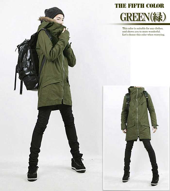 楽天市場】モッズコート メンズ 裏ボア 送料無料 コート ロング 黒