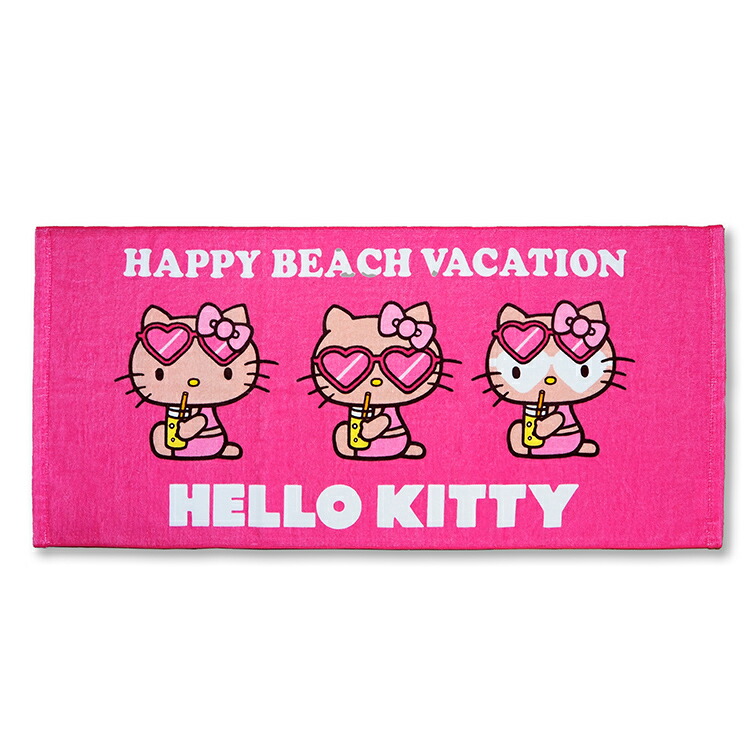 楽天市場】キティ タオル フェイスタオル 手ぬぐい コラボ 日焼け