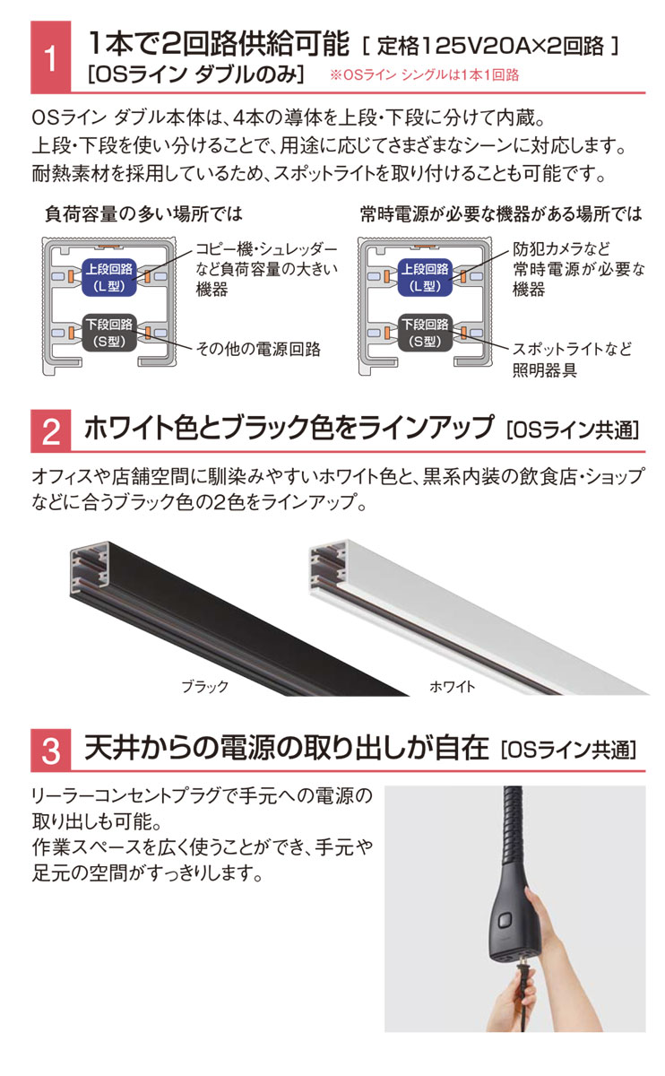 楽天市場】パナソニック 配線ダクト用 OSライン シングル用 リーラー