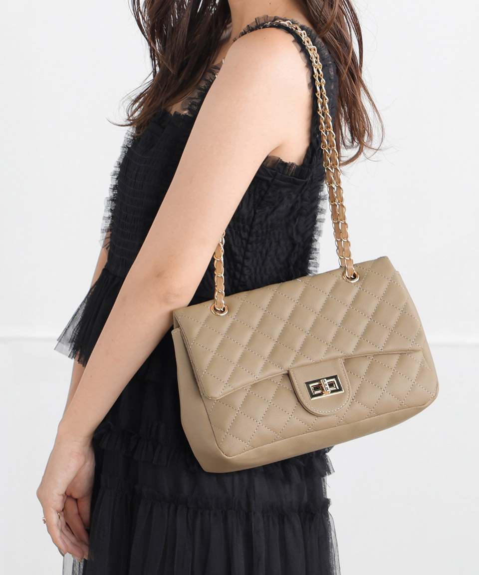 楽天市場】2WAY キルティング チェーン ショルダーバッグ ショルダー