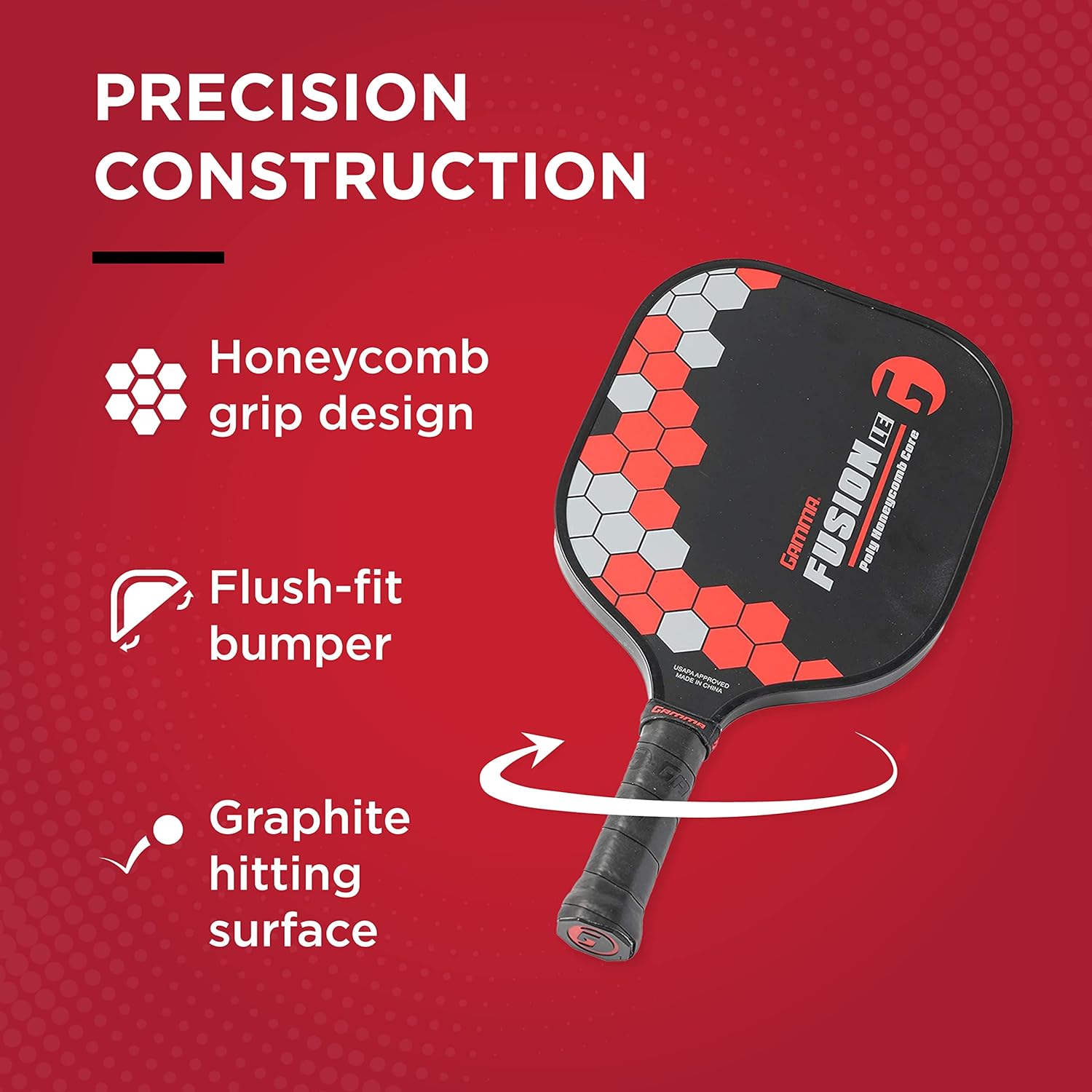 楽天市場】GAMMA ピックルボールパドル フュージョンシリーズ USAPA