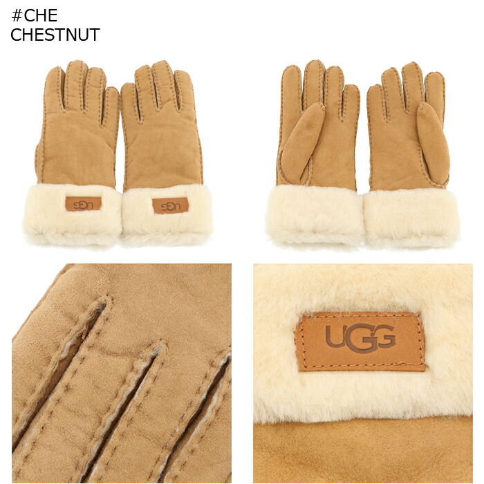 楽天市場】アグ UGG 手袋 W TURN CUFF GLOVE スエード シープファー