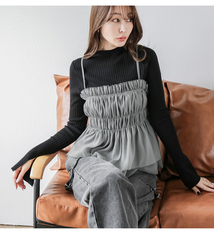 楽天市場】【半額クーポン対象】トップス キャミソール バックリボン