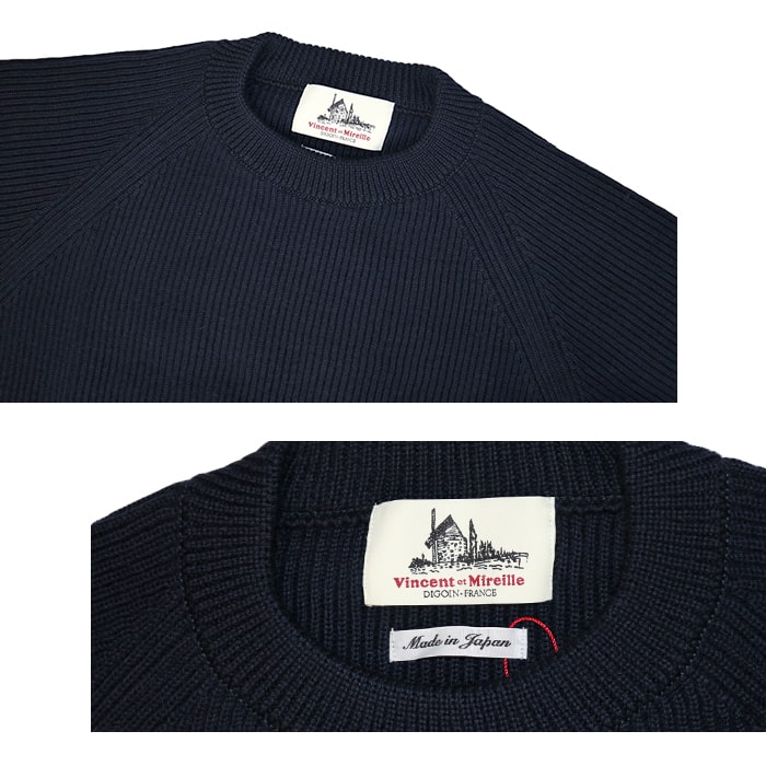 楽天市場】Vincent et Mireille ヴァンソン エ ミレイユ 8GG AZE CREW