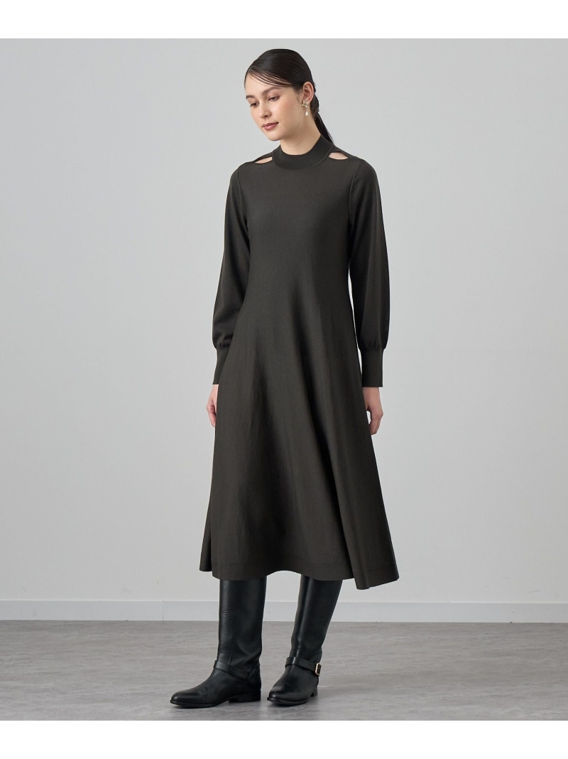 楽天市場】【SALE／50%OFF】メリノウールショルダースリットワンピース