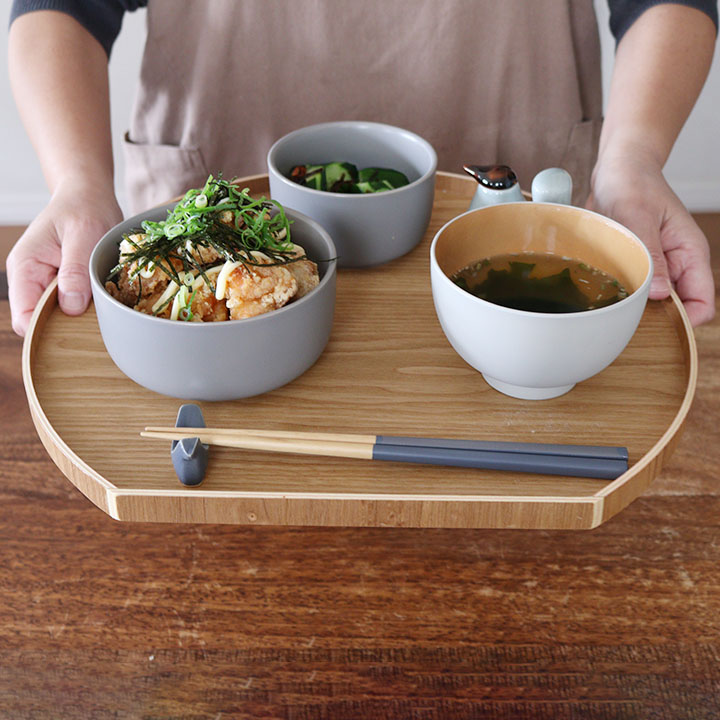 楽天市場】半月膳 お盆 トレイ 36cm トレー 北欧 トレイ おしゃれ お盆