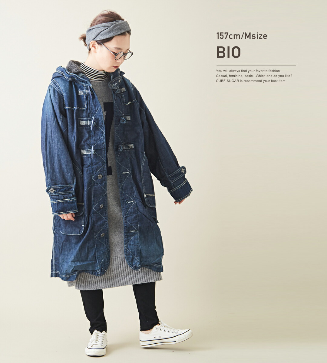 楽天市場】ダッフルコート / デニムダッフルコート TOBILA(トビラ) 7.5