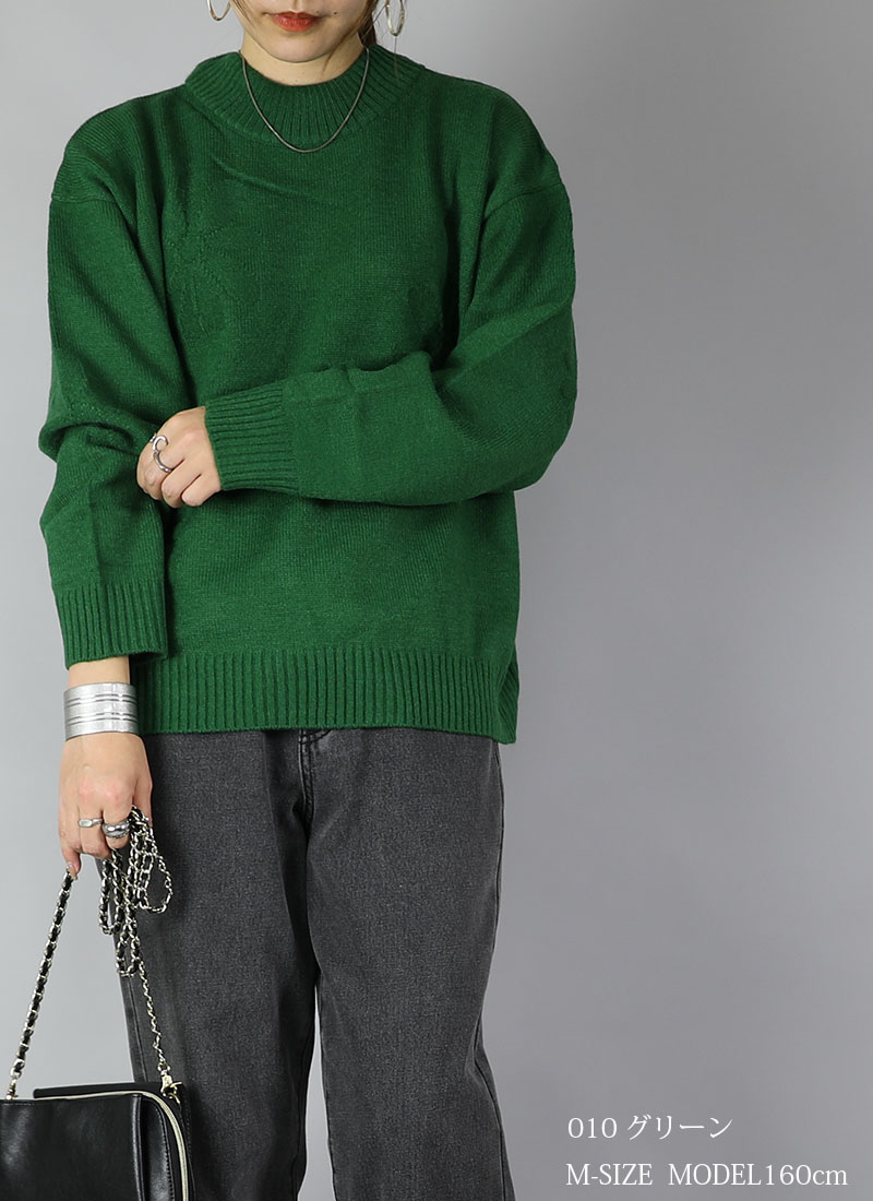 楽天市場】天竺編み ニット レディース 秋 長袖 トップス 秋 セーター