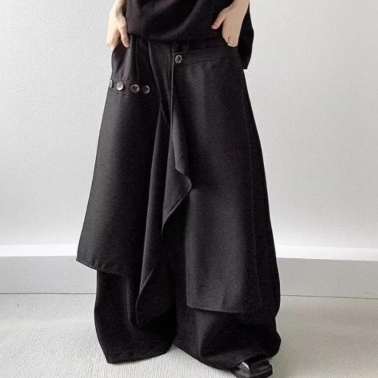 楽天市場】ワイドパンツ レディース メンズ ボトムス レイヤード