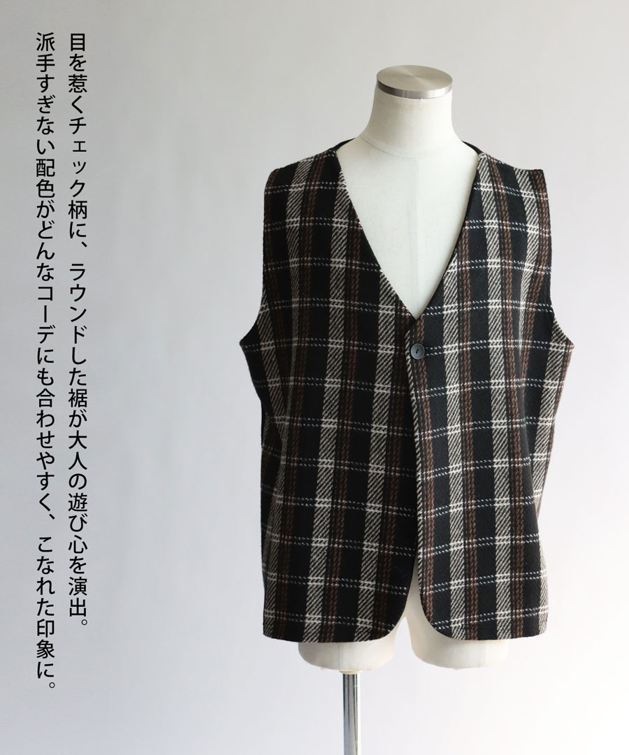 楽天市場】チェック柄 ベスト メンズ トップス ジレ 送料無料・メール
