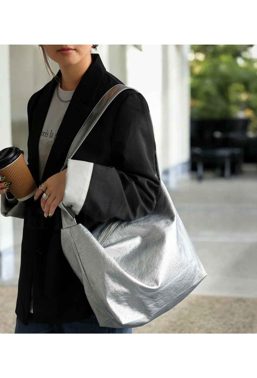 楽天市場】シルバーショルダーバッグ バッグ レディース 鞄 送料無料