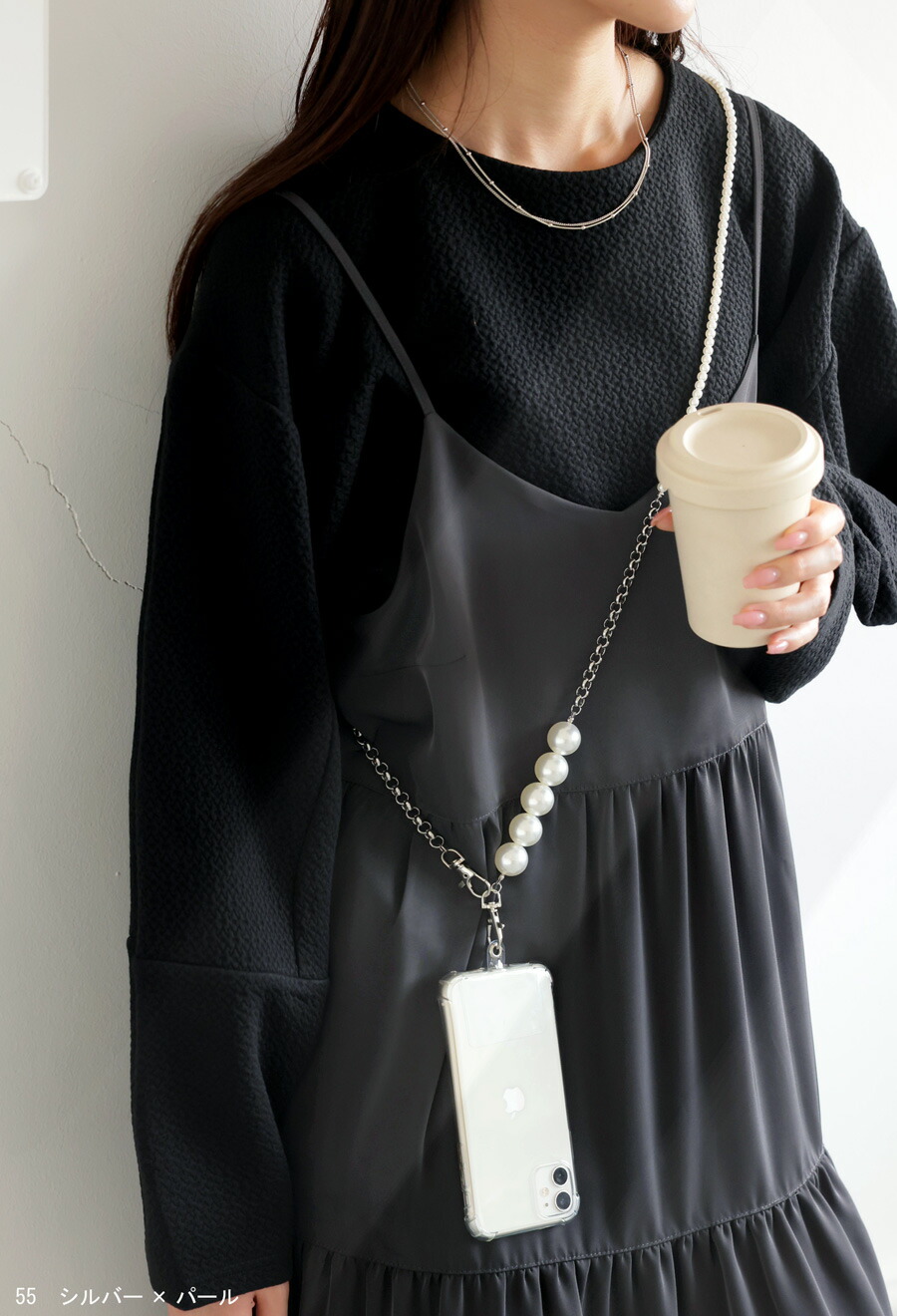 楽天市場】パールスマホストラップ マルチストラップ レディース