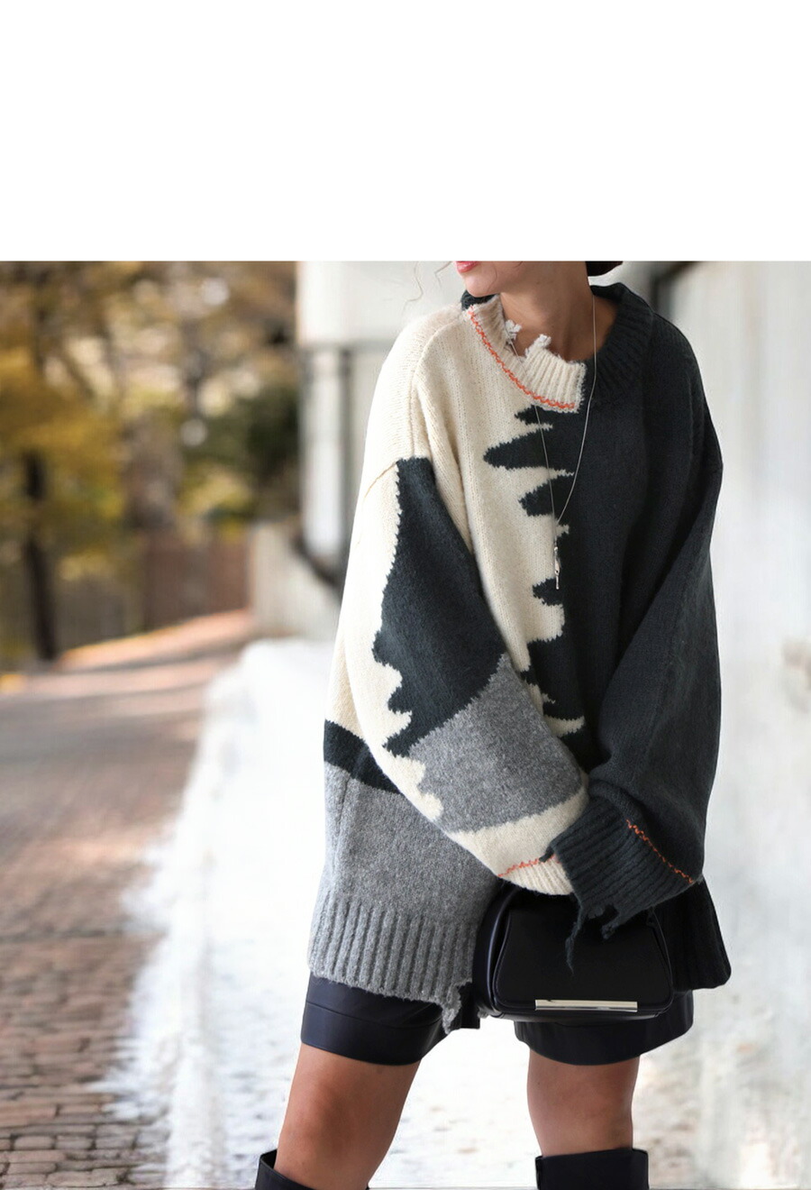 楽天市場】ダメージニットトップス ニット レディース トップス 送料