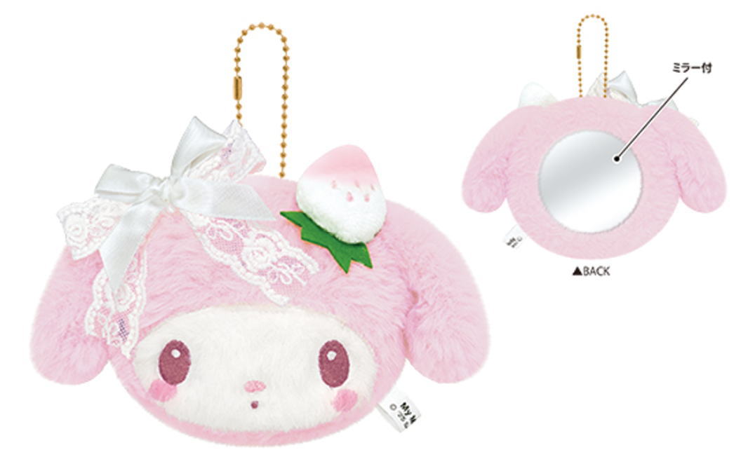 楽天市場】サンリオキャラクターズ ぬいぐるみミラー白いちごのティー