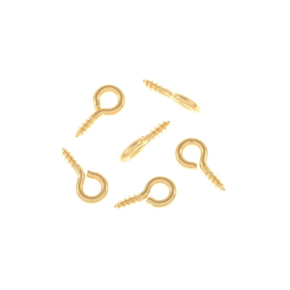 楽天市場】[10個] ヒートン 《 8mm 》 [ ゴールド 金 ] ステンレス