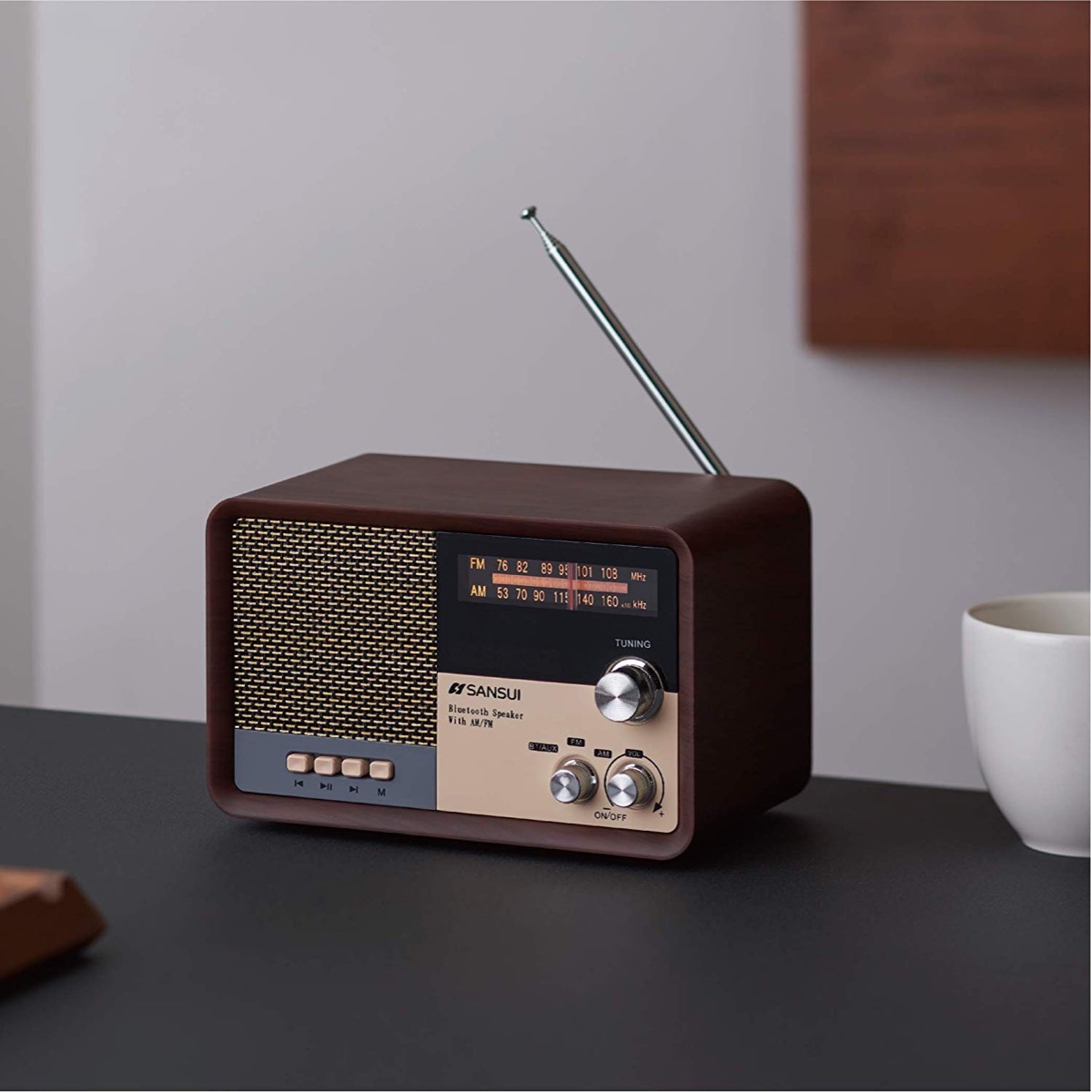 楽天市場】SANSUI サンスイ MSR-1 BK AM FM ラジオ スピーカー