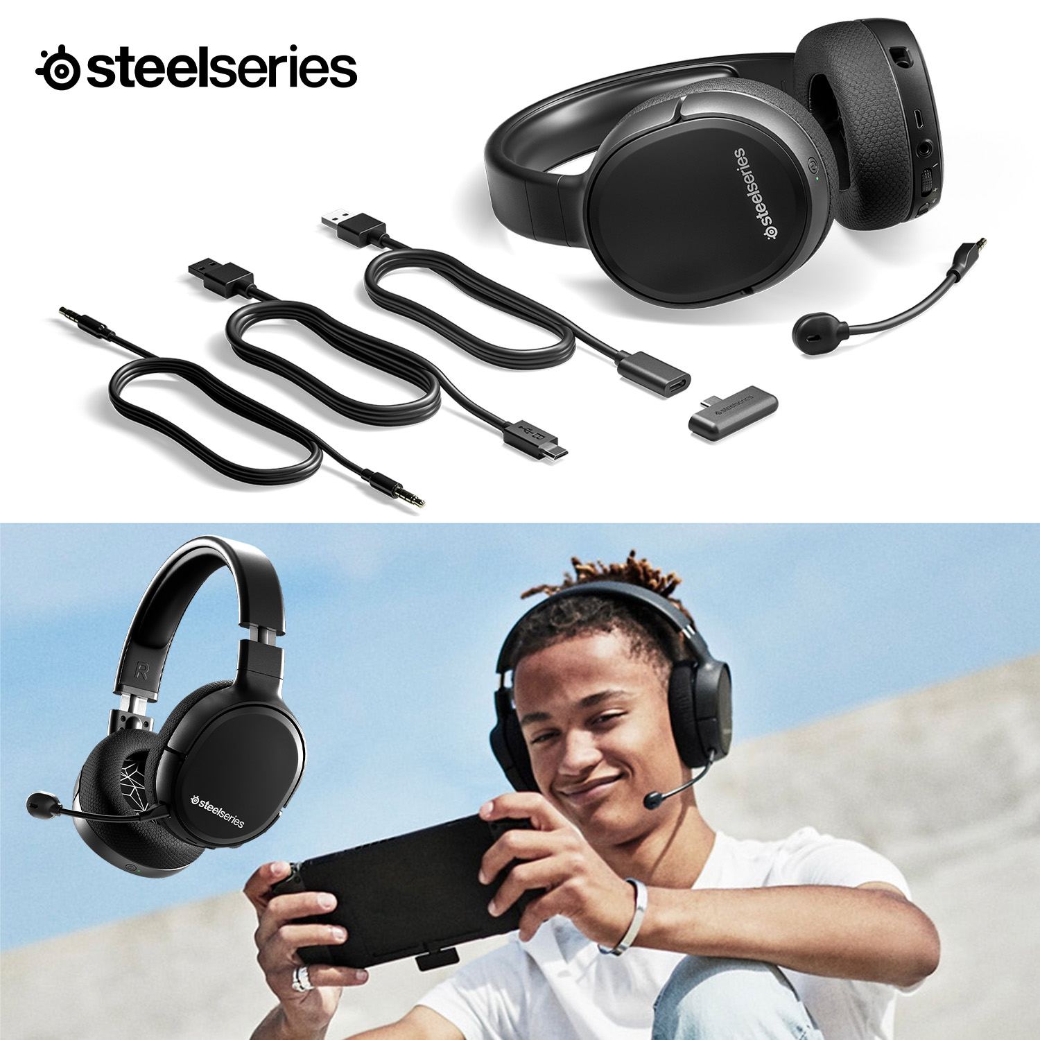 楽天市場】SteelSeries Arctis 1 Wireless 4-in-1 ゲーミング ヘッド