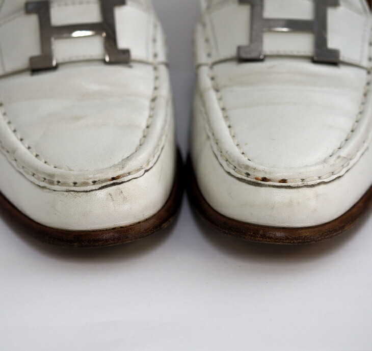 楽天市場】HERMES エルメス コンスタンス レザー ローファー 36 1/2