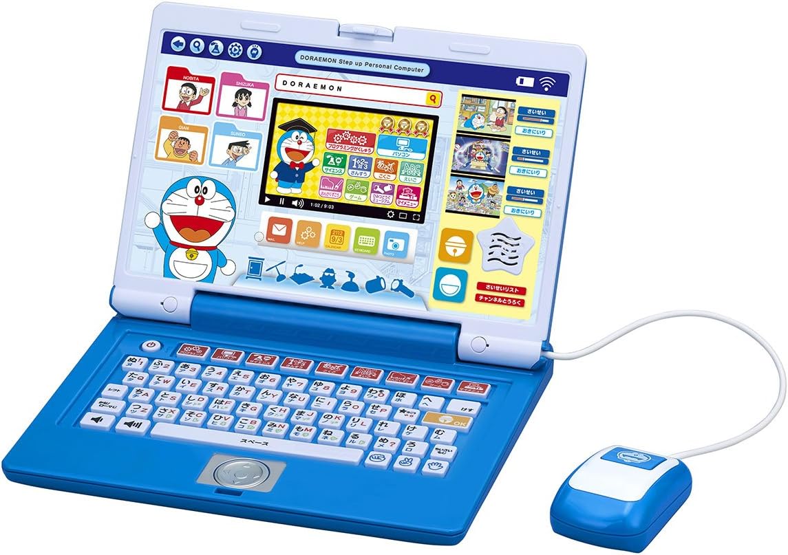 楽天市場】在庫限り ドラえもん ステップアップパソコン バンダイ 総