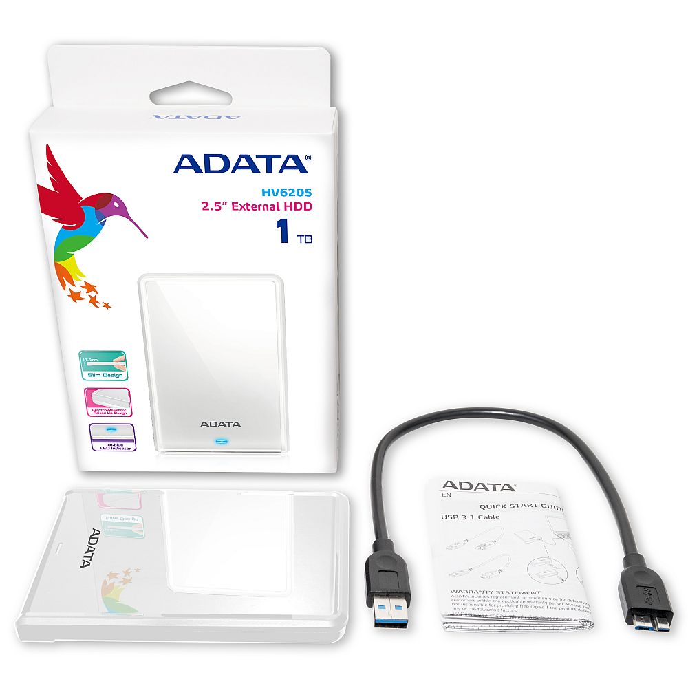 ADATA Technology HV620S 外付けハードドライブ 2TB ブラック AHV620S