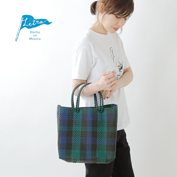 楽天市場】Letra レトラ メルカドバッグ S “CHECK” check-s レディース