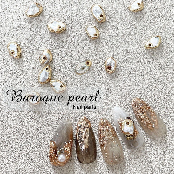 楽天市場】【バラ売り】高級 天然 バロックパール 1粒 ネイルパーツ