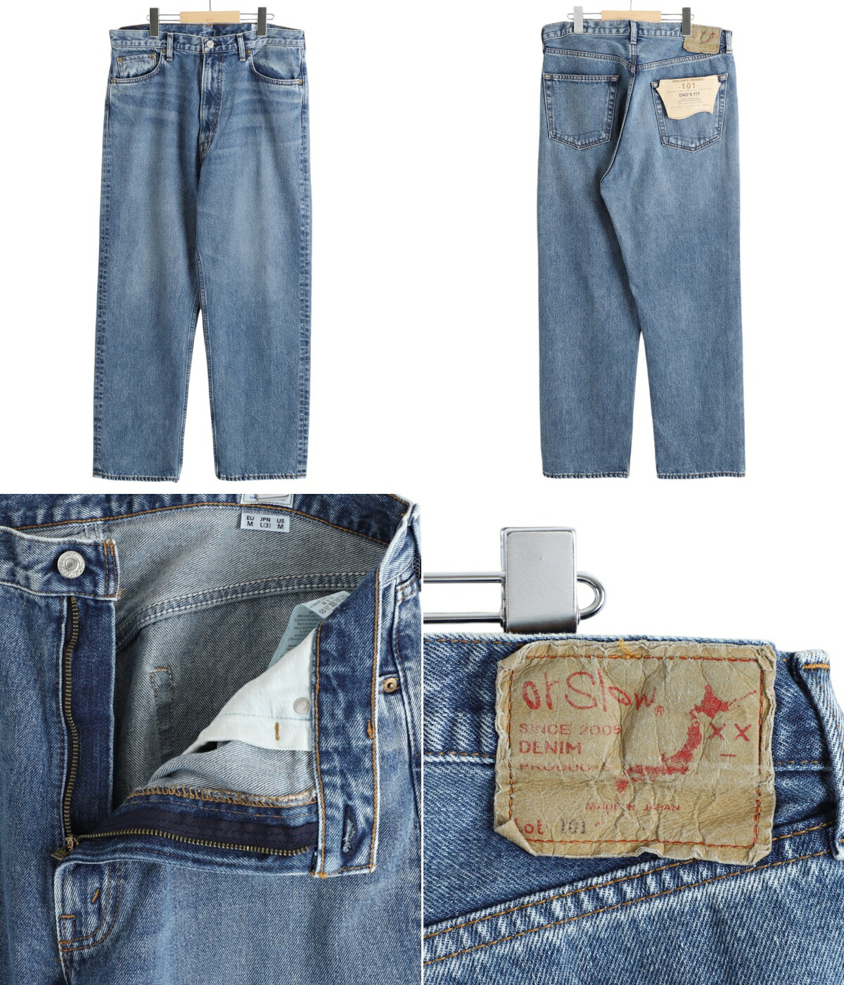 楽天市場】[送料無料]orSlow : 別注 101 DAD'S FIT DENIM PANTS USED