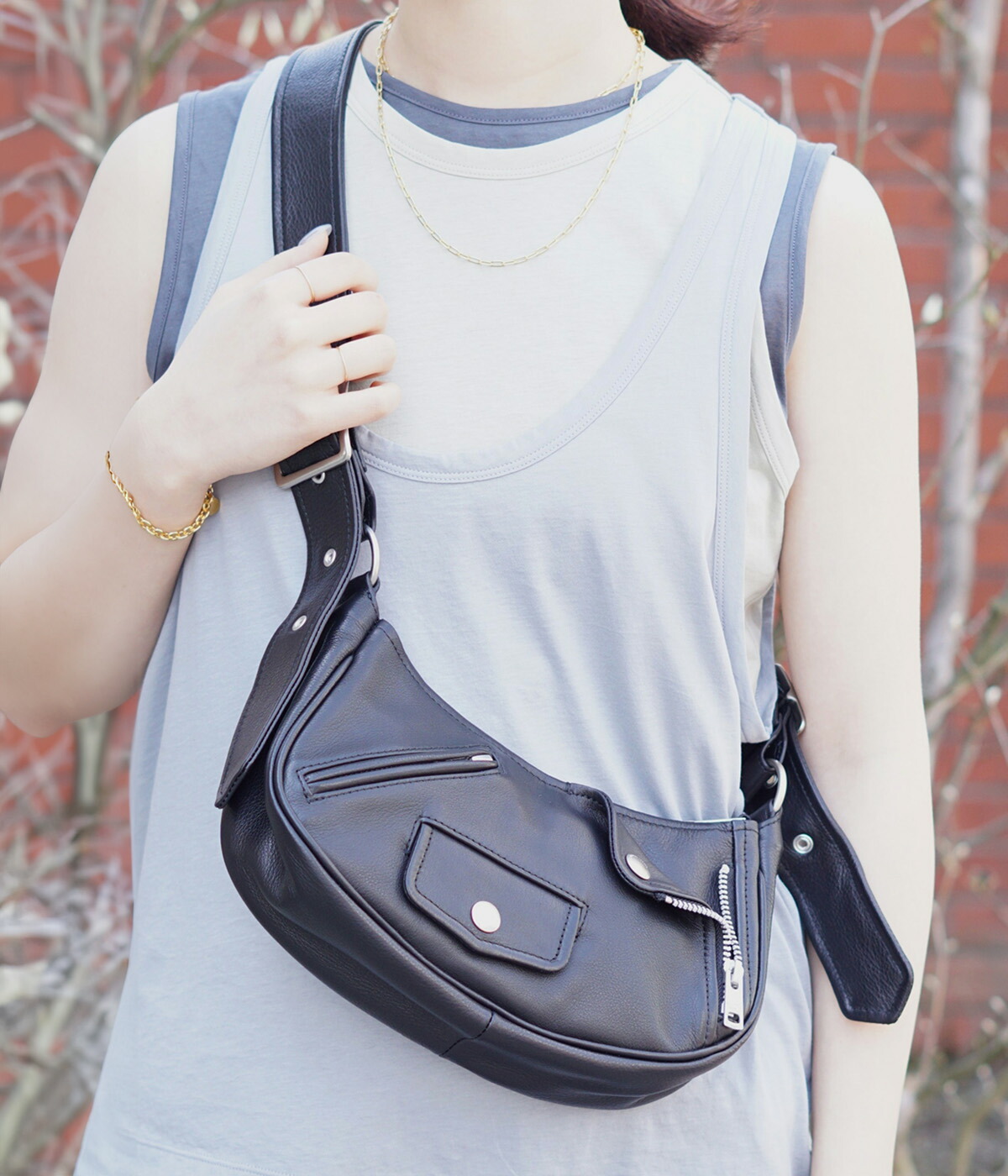 楽天市場】[送料無料]beautiful people : 別注 riders shoulder bag