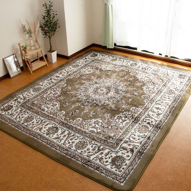 楽天市場】ラグ カーペット ペルシャ風 200×250 約 3帖 3畳 洗える