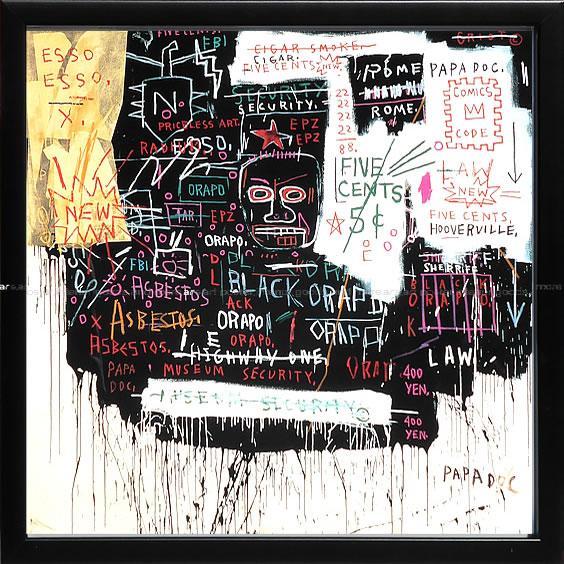 楽天市場】バスキア絵画 ポスター アートパネル アートポスター ポップ