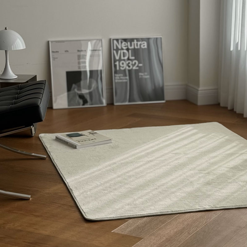 楽天市場】オフホワイト ラグ 80×160cm / 120×160cm / 140×200cm【ART