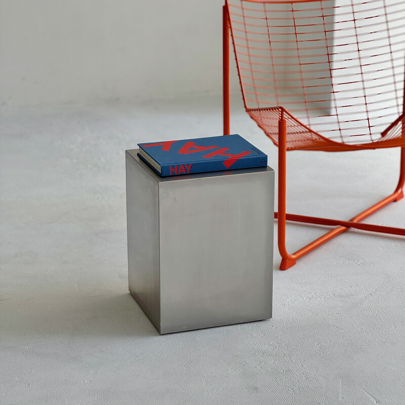 楽天市場】ステンレス スクエア サイドテーブル スツール H40 W30【ART