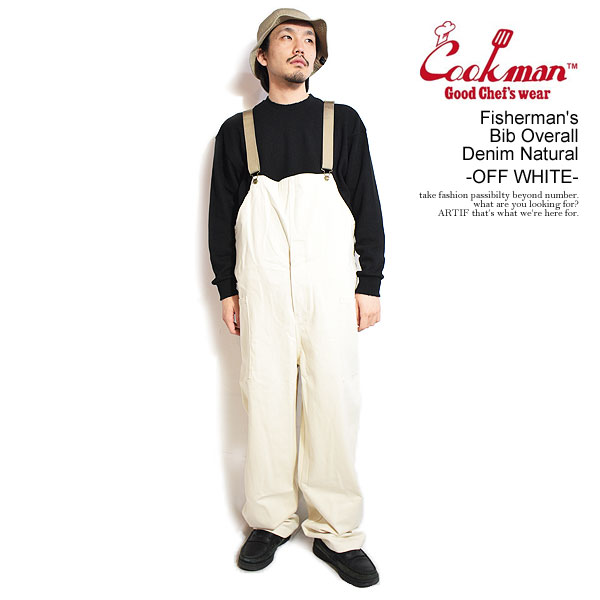 楽天市場】COOKMAN クックマン Fisherman's Bib Overall Denim Natural