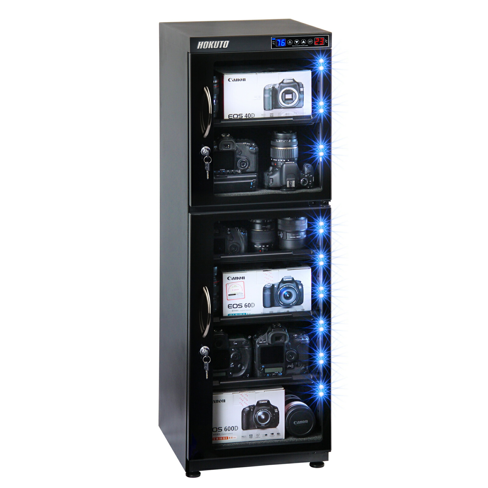 楽天市場】HOKUTO 防湿庫・ドライボックス HP-155EX HPシリーズ155L 5