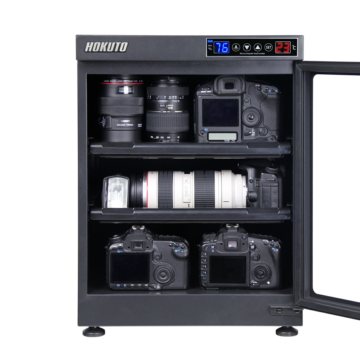 楽天市場】HOKUTO 防湿庫・ドライボックス HP-68EX HPシリーズ68L 5年