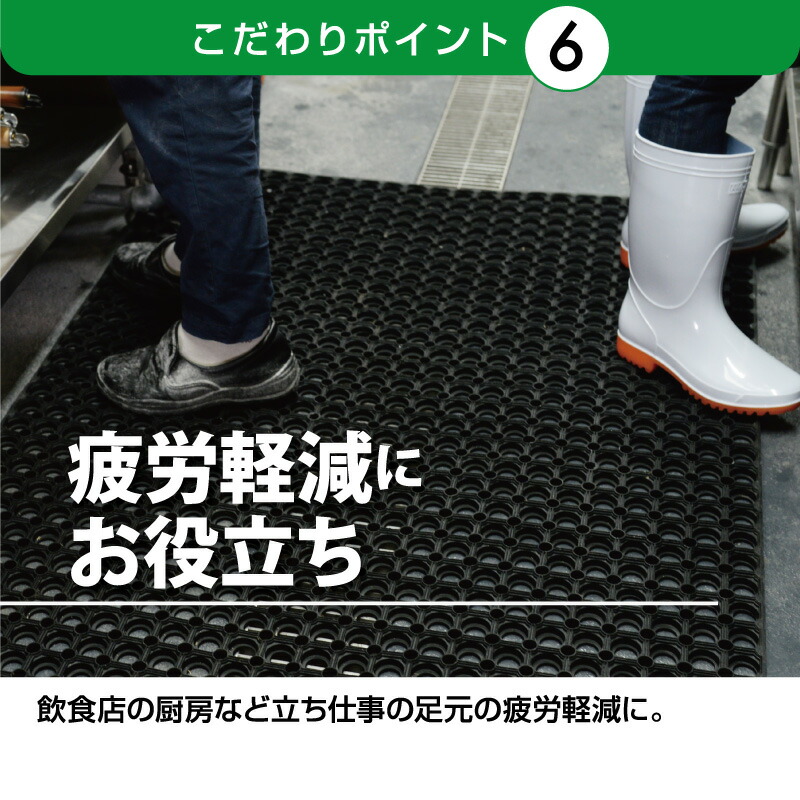 楽天市場】有孔ラバーマットS 単品 ゴムマット 約40cmx60cmx1.6cm RM