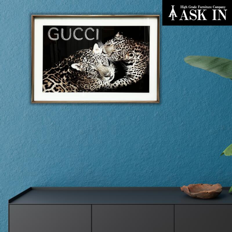 楽天市場】アウトレット【DXシリーズ】 クリスタルアート 動物 豹